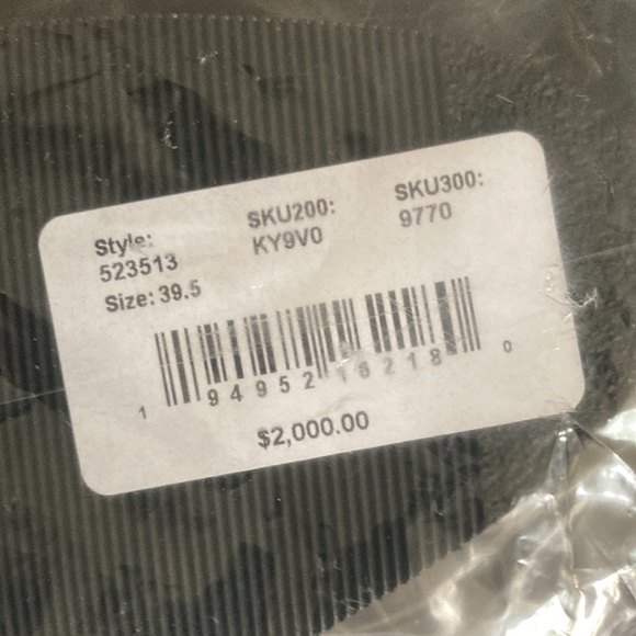 New Authentic womens Gucci knee hi boot size 39.5 size 9.5 US - Picture 9 of 9